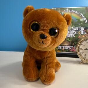 Ty Beanie Boo Brownie Bear Plush 9” • EUC Velvety Soft Brown Stuffed Animal